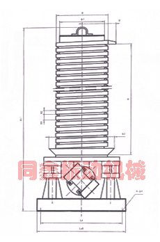 DZC垂直振動提升機外形圖-同鑫振動機械